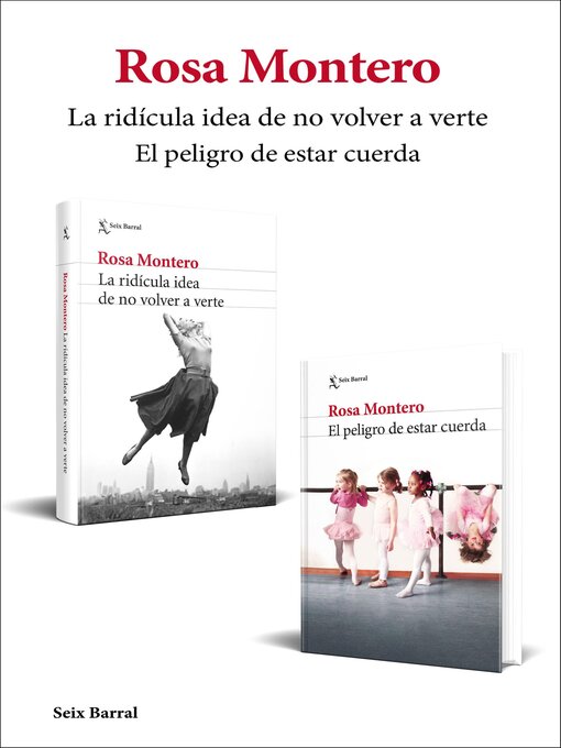 Cover image for La ridícula idea de no volver a verte + El peligro de estar cuerda (pack)
